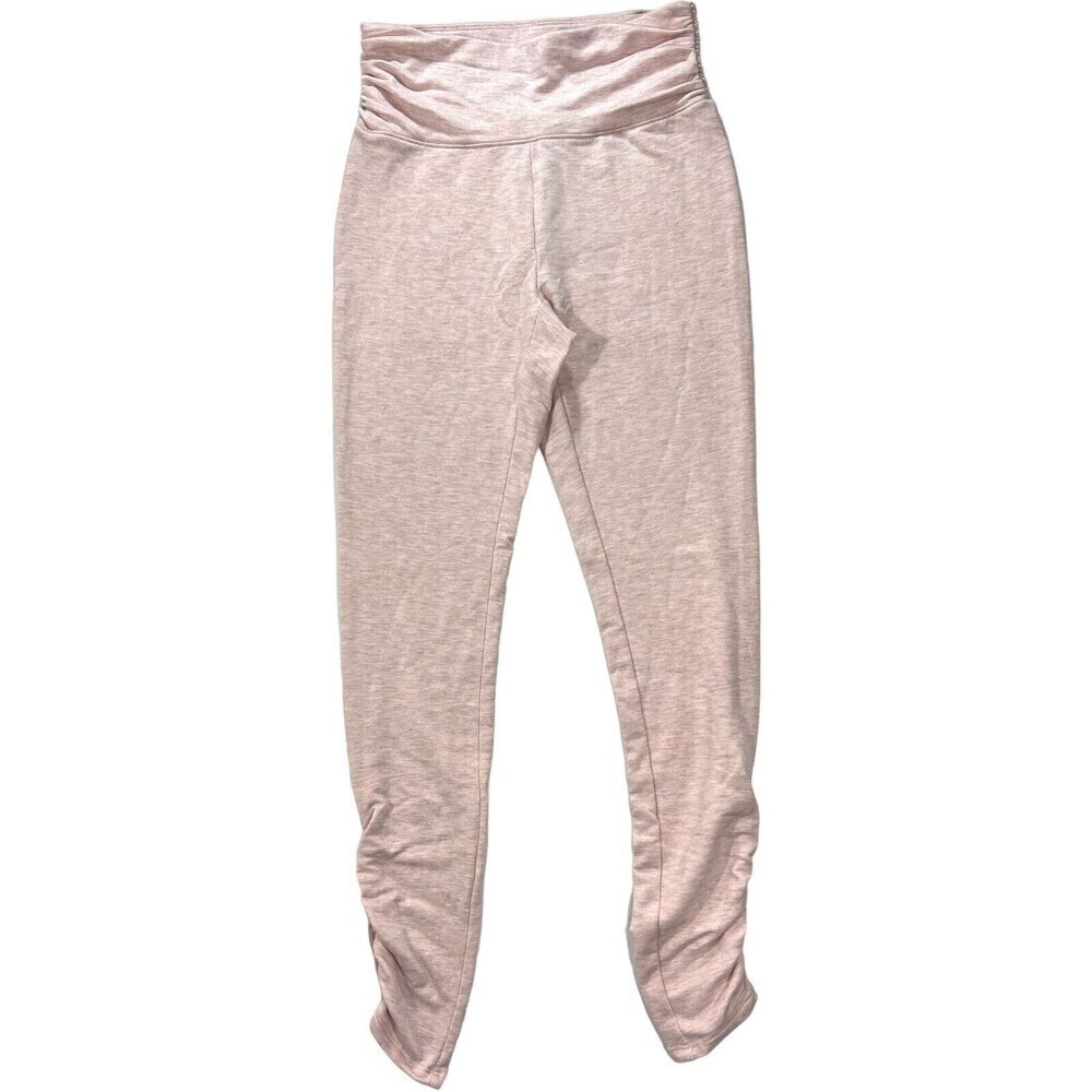 Haven Well Within High Waisted Pink Tapered Ruched Leg Lounge Legging Pant Sz XS